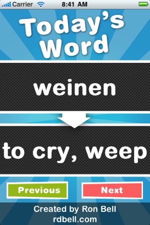 German Verb of the Day