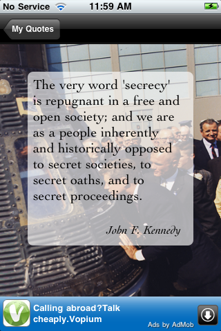 Motivationizer - John F. Kennedy Quotes screenshot 3