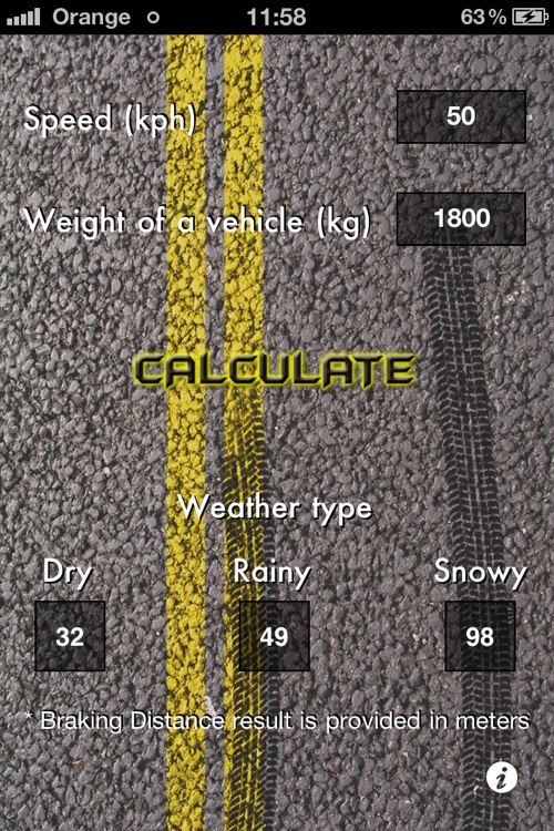 Braking Distance Calculator HD