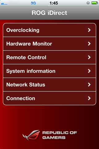 ROG iDirect screenshot 2