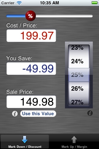 MarkUp Markdown - Margin Calculator & Sale Price Tool screenshot 3