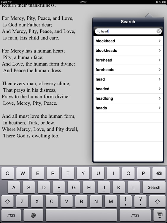 Blake: Complete poems for iPad screenshot-4