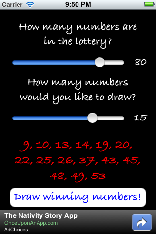 How to cancel & delete Lottery Numbers Generator from iphone & ipad 1