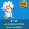 Latin, citations et usage en Français avec iProf