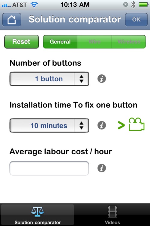 Wireless Push Button Comparator