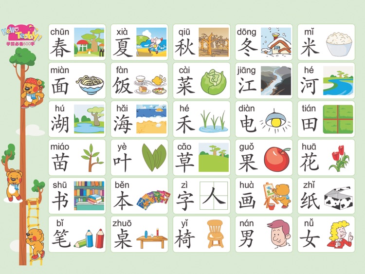 500 Chinese Characters - Preschool Must-have