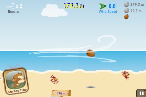 Air CocoMon LITE: Free Flight of the Monkey Coconut screenshot-3