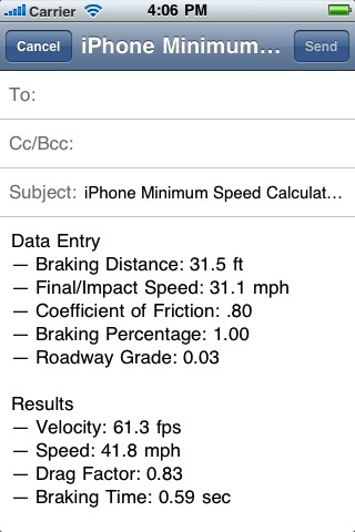 Minimum Speed Calculations screenshot-4