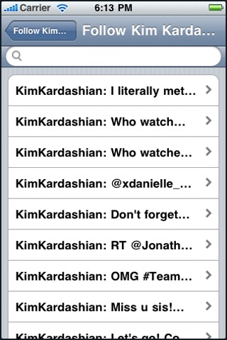 Follow Kim Kardashian screenshot 2