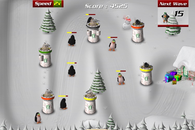 Santa is in trouble with evil robot penguins screenshot-3