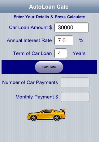 Auto Loan Calc