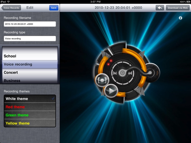 Sound Recorder With Skins Lite screenshot-3