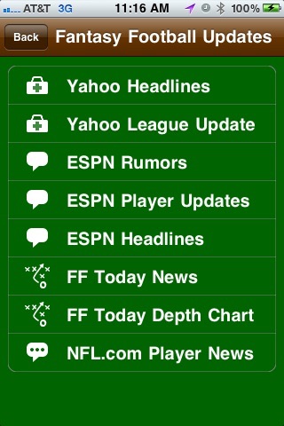 Fantasy Football News and Player Updater screenshot-4