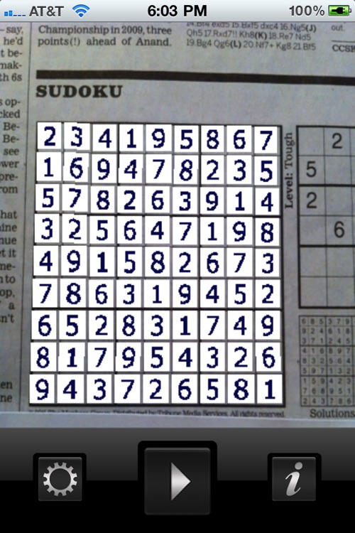 Sudoku Lens