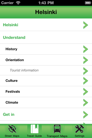 Helsinki Offline Street Map screenshot 2