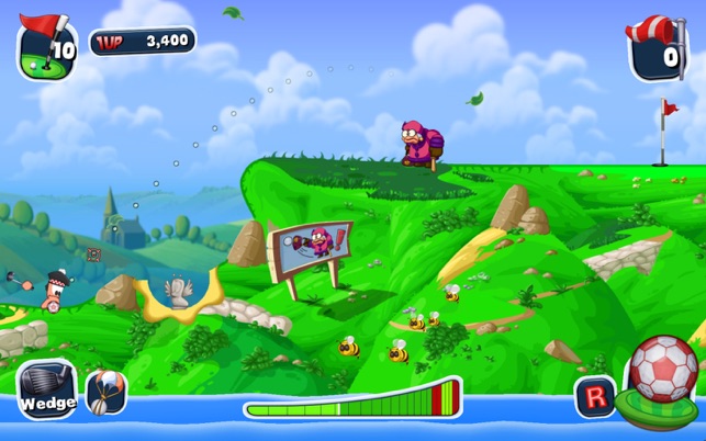 ‎Worms Crazy Golf Screenshot