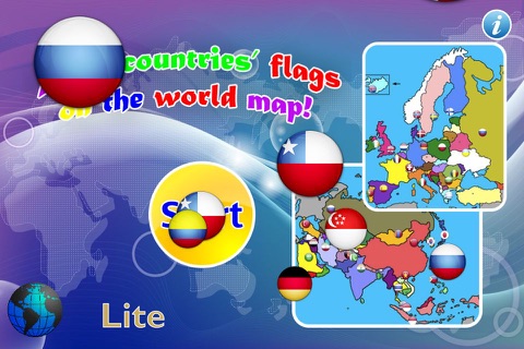 7 continents country flags game Lite(Europe) screenshot 3