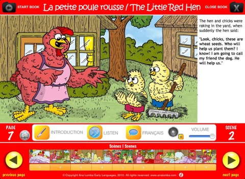 Ana Lomba – Anglais pour les enfants : La Poule Rousse (Histoire Bilingue Anglais-Français) screenshot 3