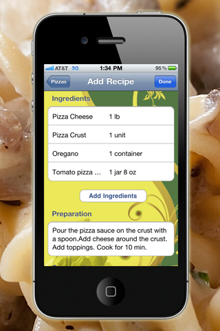 iRecipe Cookbook HD "Lite Edition" screenshot 4