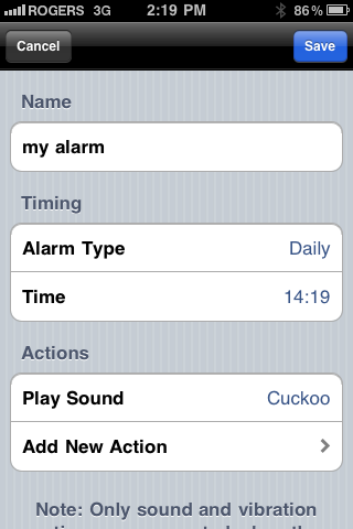 Alarm Clock Pro by Koingo Software screenshot 3