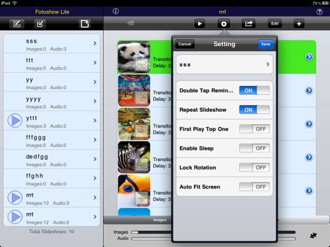 Fotoshow Lite For iPad screenshot 3