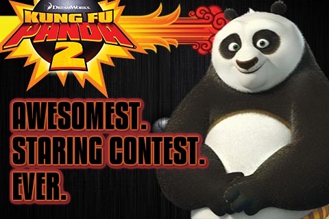 Kung Fu Panda 2 La mejor lucha de miradas.