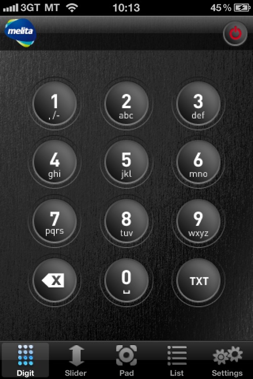 Melita netbox HD control