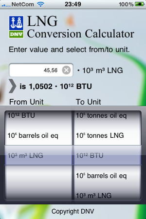 LNG Conversion Calculator