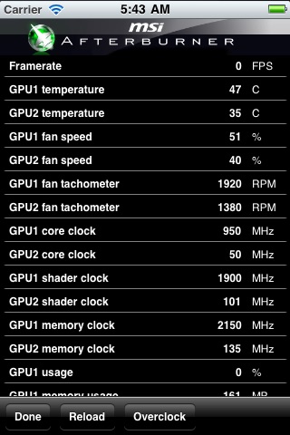 MSI Afterburner APP screenshot 3