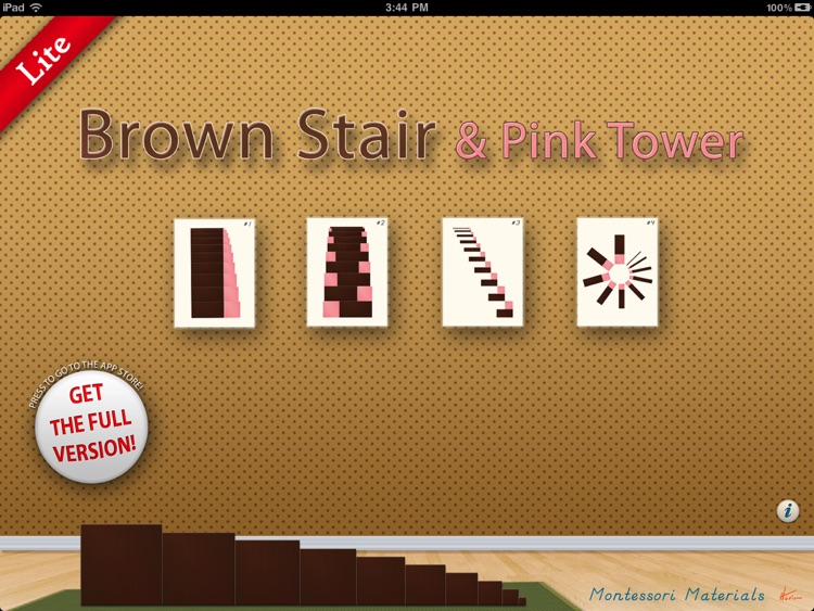 A Montessori Sensorial Exercise - Brown Stair &...