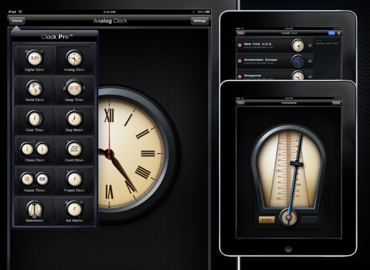 Clock Pro HD Free screenshot-3