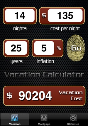 vacation cost calculator