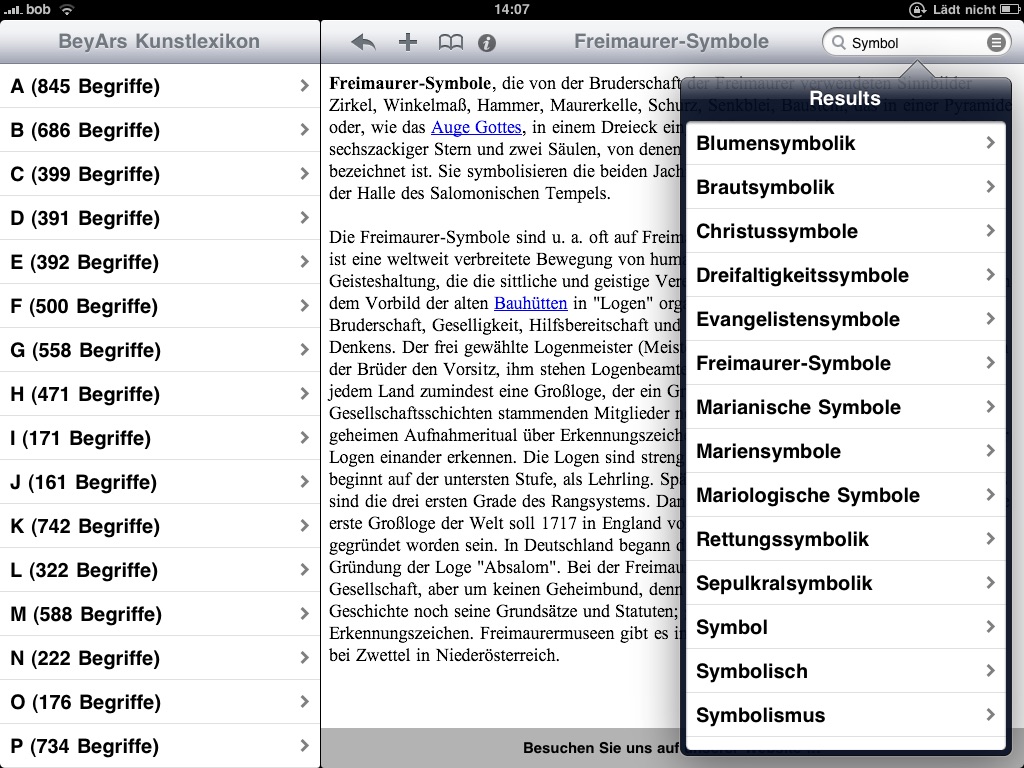 BeyArs Kunstlexikon HD screenshot 2