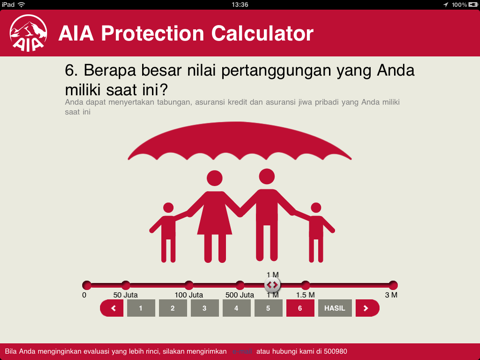AIA Protection Calculator Indonesia for iPad screenshot 3