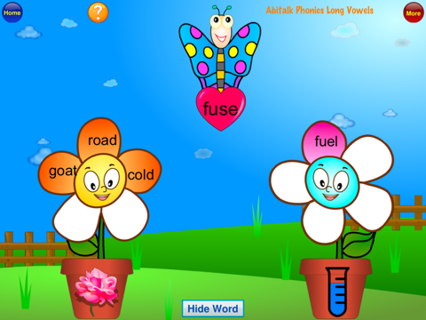 ABC Phonics Butterfly Long Vowels Free- First Grade Second Grade Learning Gameのおすすめ画像5