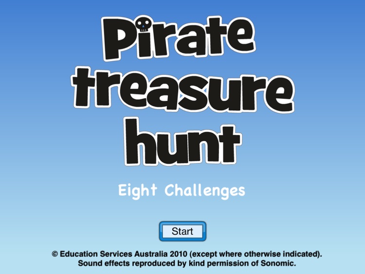 Pirate treasure hunt: eight challenges