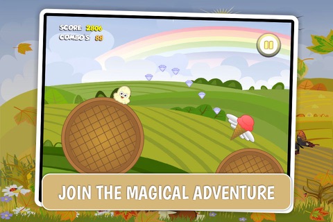 Happy Ice Cream Jump Story - A Vanilla Strawberry Sprinkle Rainbow Cloud Yogurt Gelato Safari FREE screenshot 2