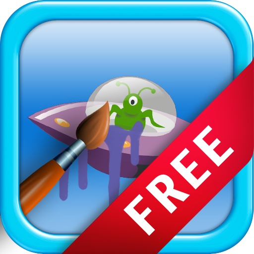 Space Alien Coloring Book icon