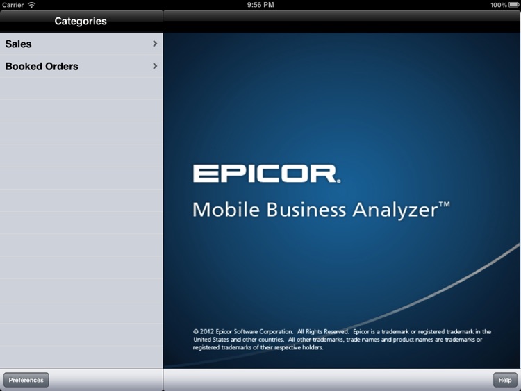 Epicor Mobile Business Analyzer