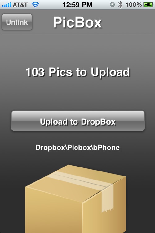 Picbox - Upload your Camera Roll to DropBox