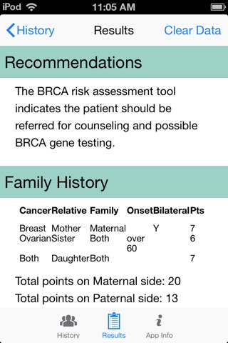 BRCA Risk Tool screenshot 4