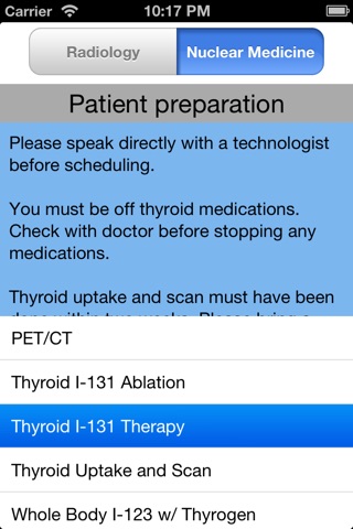 Patient preparation screenshot 4