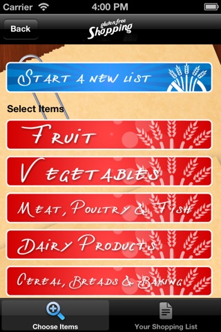 Gluten Free Shopping List & Recipes screenshot 3