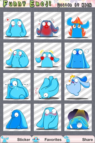 Funny Messenger,Chat Emoticons,Emoji,LINE Sticker design by kion screenshot 3