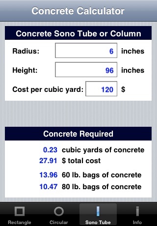 Concrete Calculator