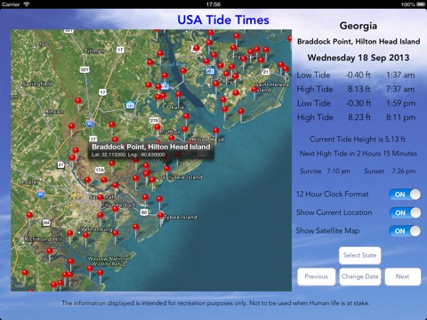 USA Tide Times Pro screenshot 2