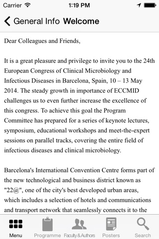 ECCMID - European Congress of Clinical Microbiology and Infectious Diseases screenshot 3