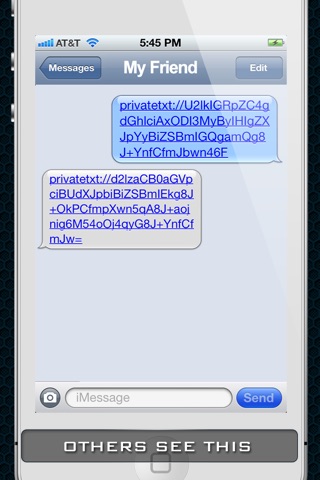 Private Life Texting - Send secret SMS messages screenshot 2