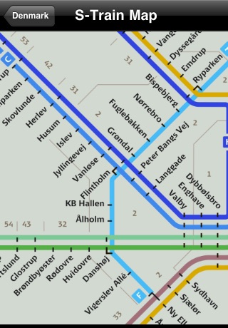 Denmark Subway Maps (Copenhagen)