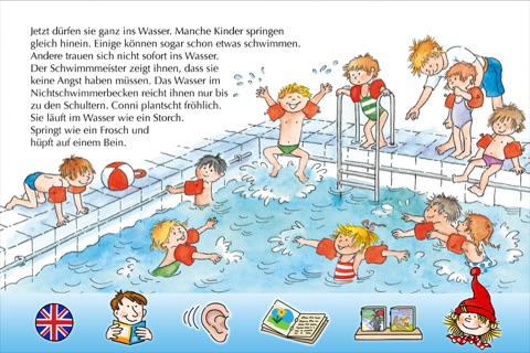 Pixi Book "Connie Learns How to Swim" for iPhone screenshot 2